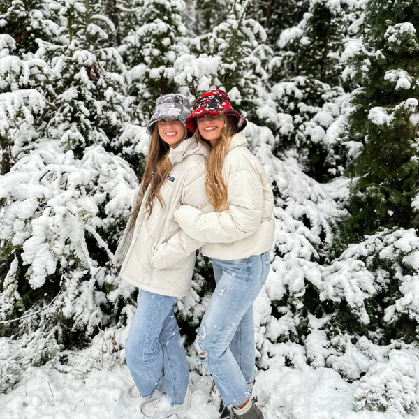 C.C Checkered Pattern Bucket Hat