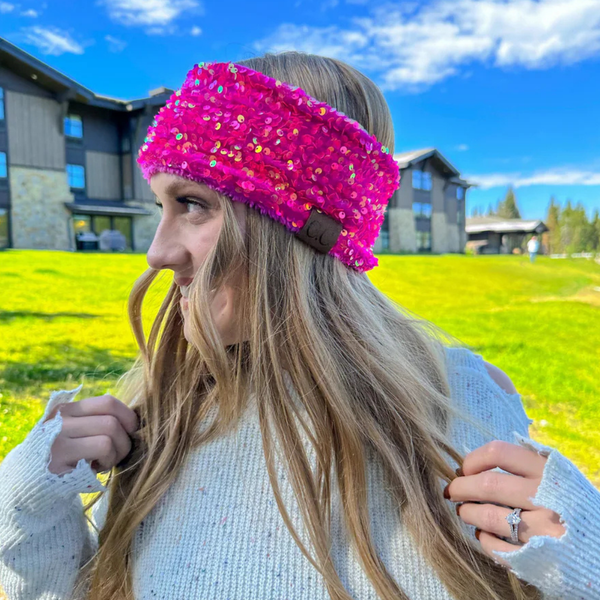 C.C Cluster Sequin Head Wrap