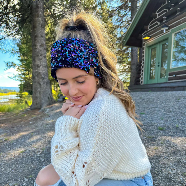 C.C Cluster Sequin Head Wrap