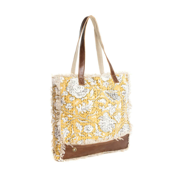 Golden Prairie Leaf Mini Tote