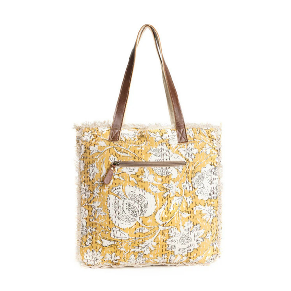Golden Prairie Leaf Mini Tote