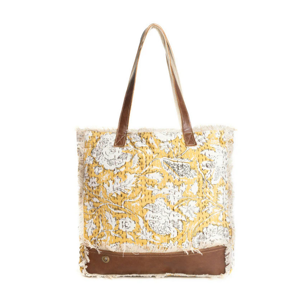 Golden Prairie Leaf Mini Tote