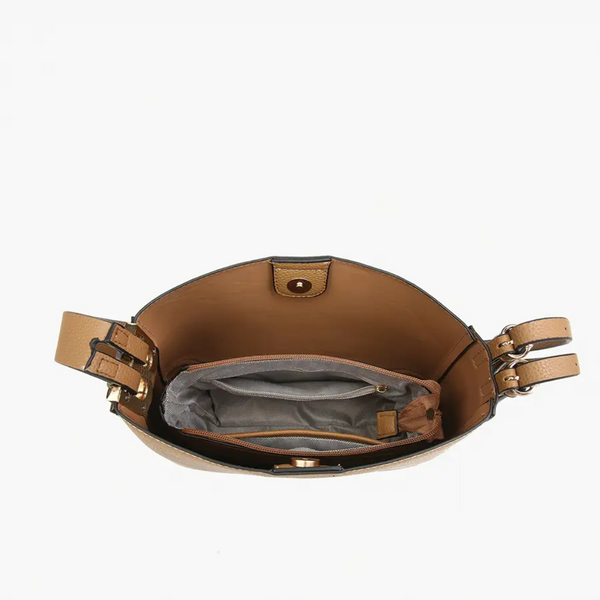 Jen & Co Poppy Paneled Crossbody/Shoulder Bag