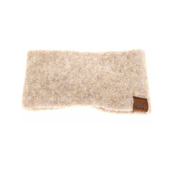 C.C Knitted Shearling Yarn Twisted Headwrap