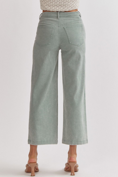 Your Song Acid Wash Wide Leg Pants
