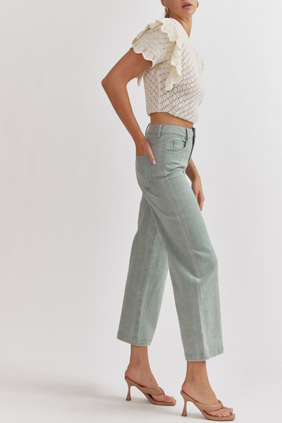 Your Song Acid Wash Wide Leg Pants