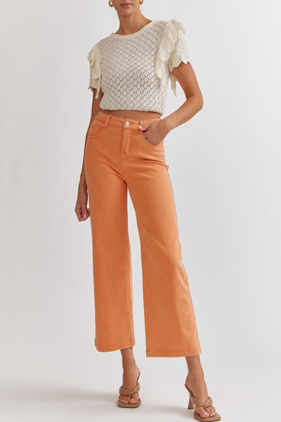 Your Song Acid Wash Wide Leg Pants