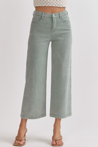 Your Song Acid Wash Wide Leg Pants