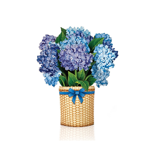 FreshCut Paper Mini Nantucket Hydrangeas Pop-Up Card