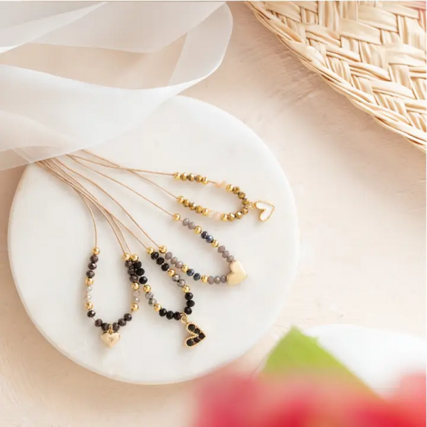 Beaded Heart Necklace