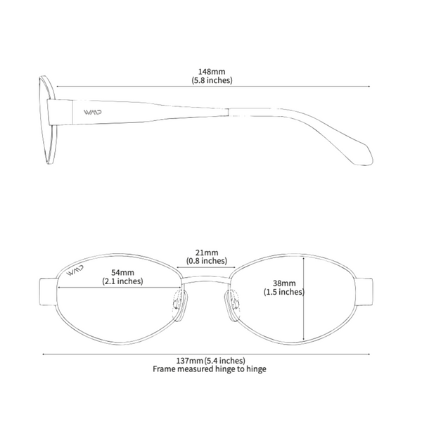 WearMe Pro Verona Oval Sunglasses