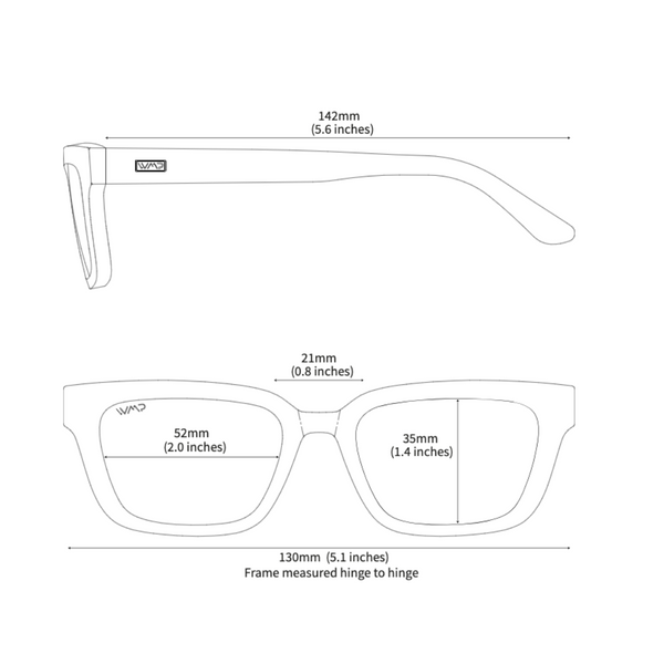 WearMe Pro Vivian Rectangle Sunglasses