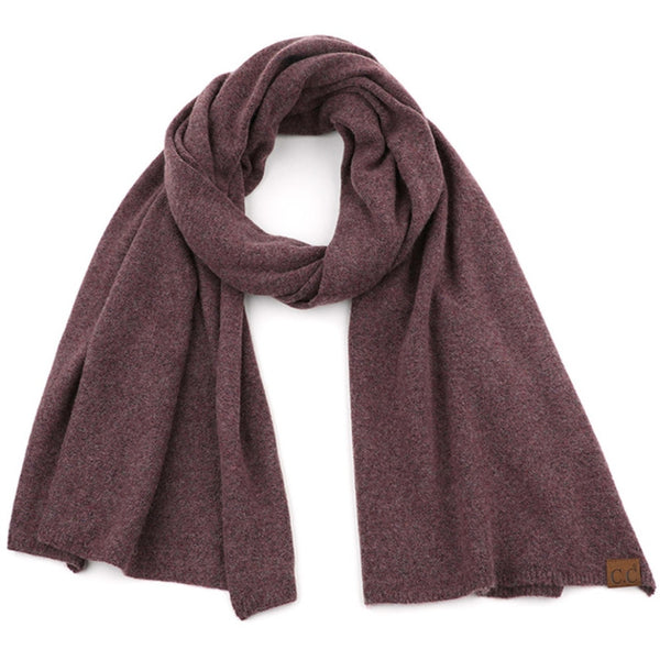 C.C Soft Recycled Yarn Fine Cuff Scarf