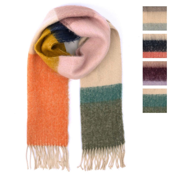 Barcelona Color Block Blanket Scarf