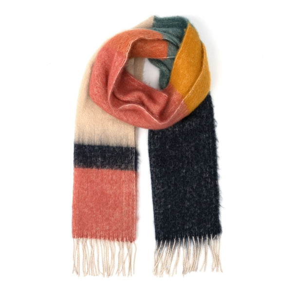 Barcelona Color Block Blanket Scarf