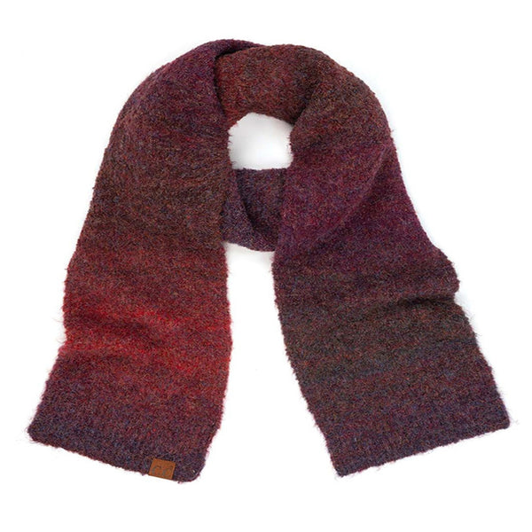 C.C Multi Color Ombré Mohair Scarf