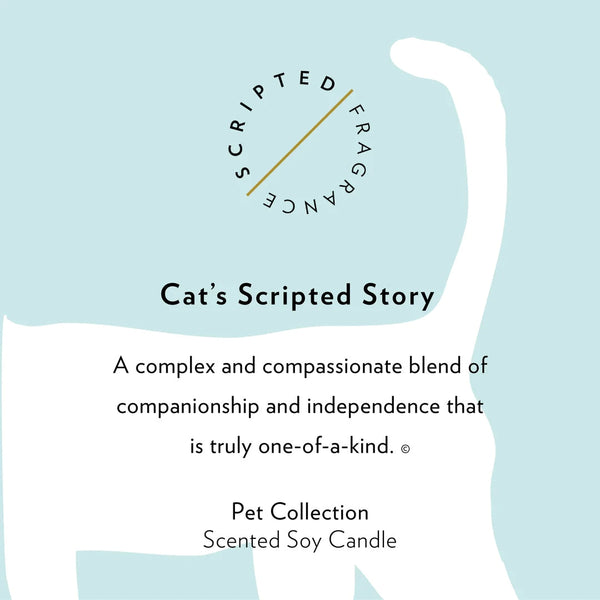 Scripted Fragrance Soy Candle- Cat