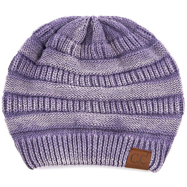 C.C Cotton Stone Washed Ribbed Beanie