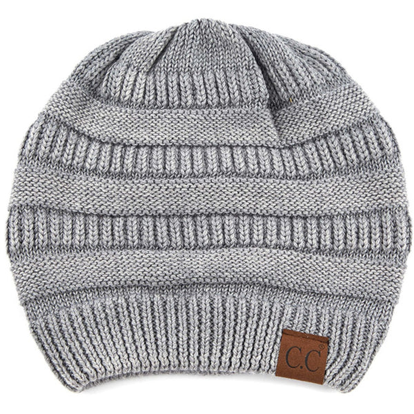 C.C Cotton Stone Washed Ribbed Beanie