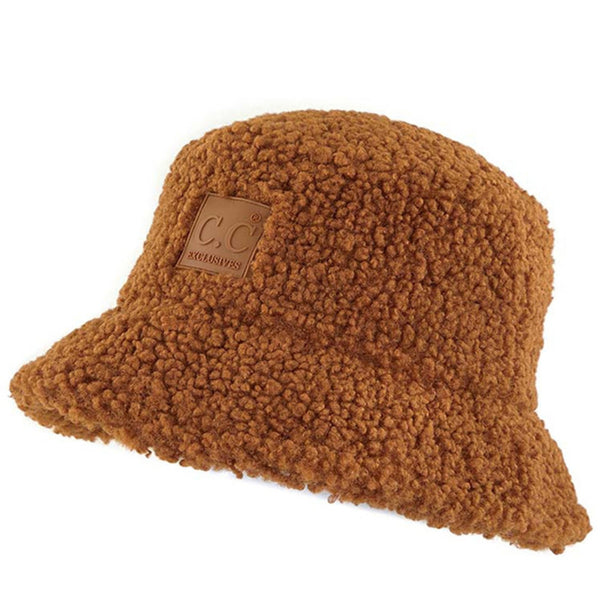 C.C Faux Sherpa Bucket Hat