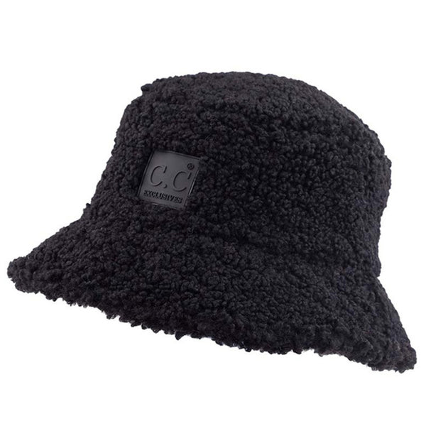 C.C Faux Sherpa Bucket Hat