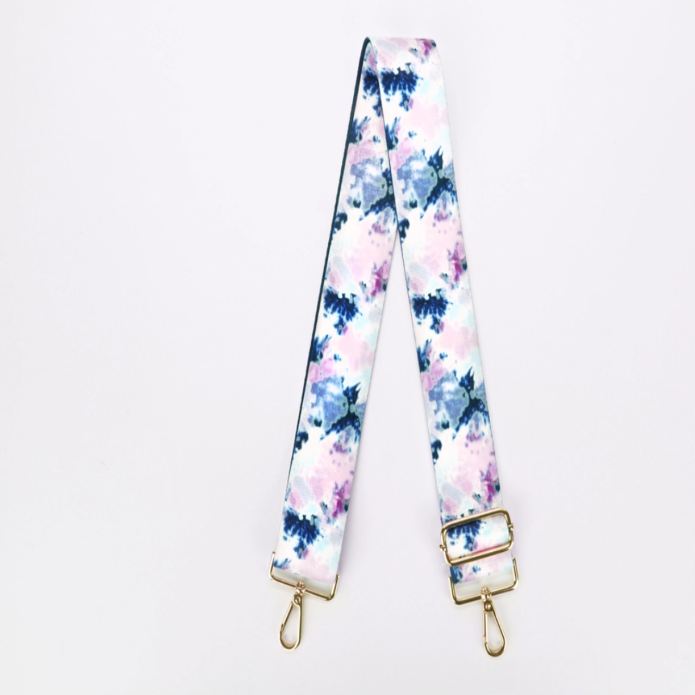 Kedzie Guitar Strap Handbag Crossbody Vinyl Blue Pink – Accessories Boutique