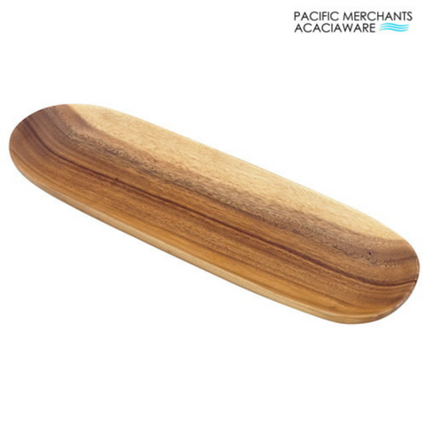 Acaciaware 16.5" x 5.5" Oval Bread Tray