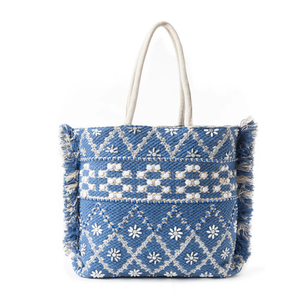 Garden Lattice Carryall Tote