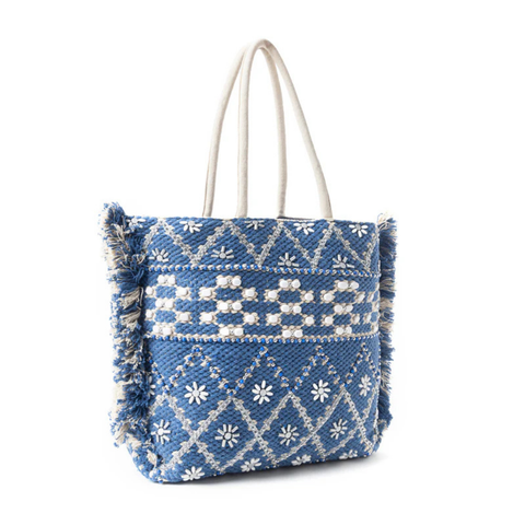 Garden Lattice Carryall Tote