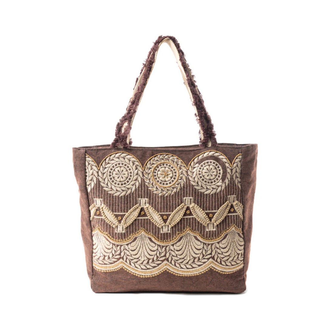 Antique Medallion Market Tote - Thumbnail 2