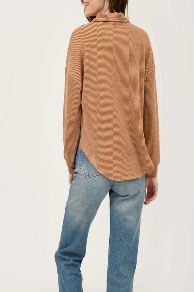 Laredo Collared Henley Knit Top