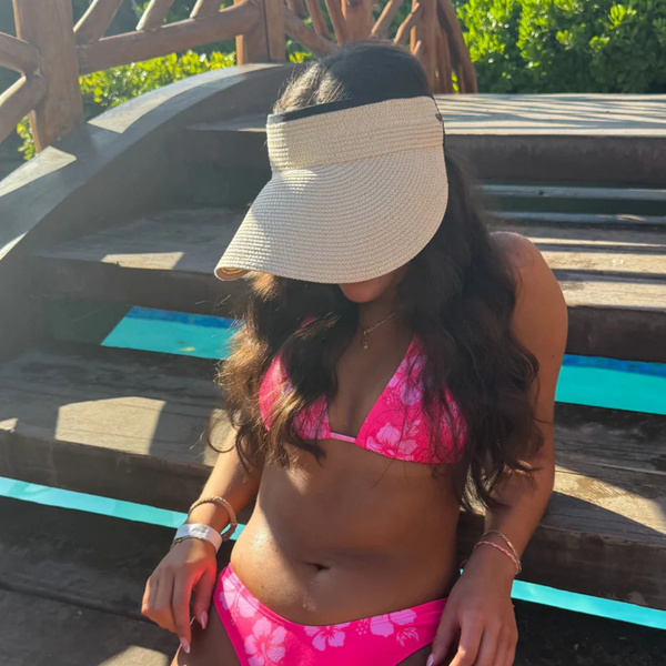 C.C Blended Straw Sun Visor