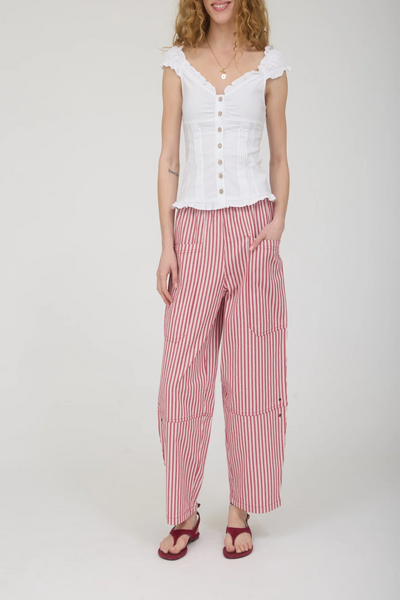 Stateside Stripe Pocket Detail Wide Leg Pants