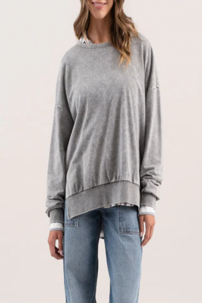 Slow Burn Washed Pullover Sweatshirt