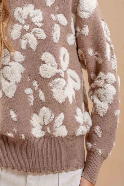 Perennial Distressed Floral Sweater