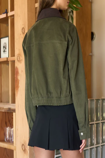 Stick Season Contrast Corduroy Jacket