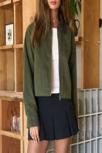 Stick Season Contrast Corduroy Jacket