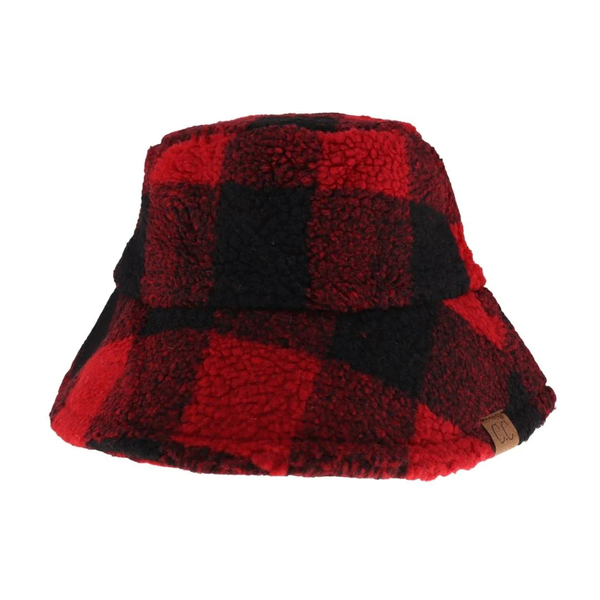 C.C Checkered Pattern Bucket Hat