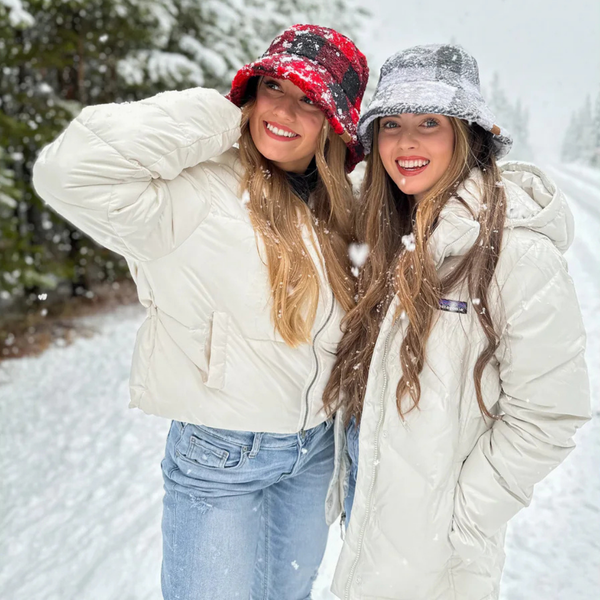 C.C Checkered Pattern Bucket Hat