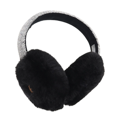 C.C Faux Fur Rhinestone Band Earmuff