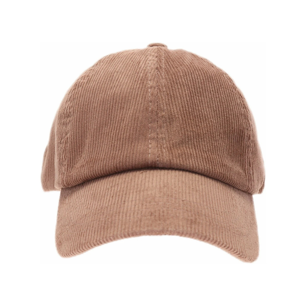 C.C Corduroy Criss Cross High Pony Ball Cap