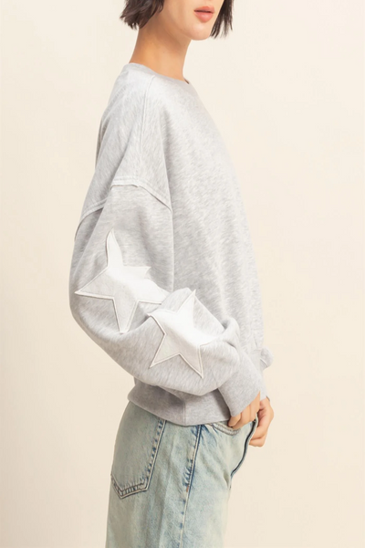 Starstruck Star Patch Sweatshirt