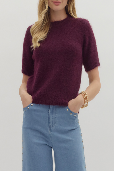 Collecting Memories Fuzzy Sweater Top