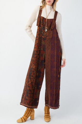 Sweet Nothing Printed Twill Oversized Jumpsuit