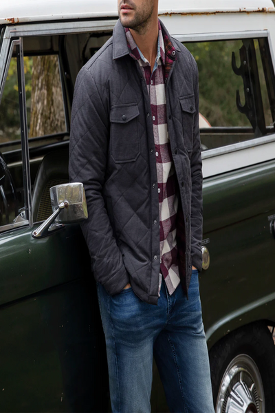 Chapin Flannel-Lined Quilted Jacket