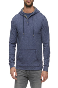 Hero Textured Stretch Hooded Henley