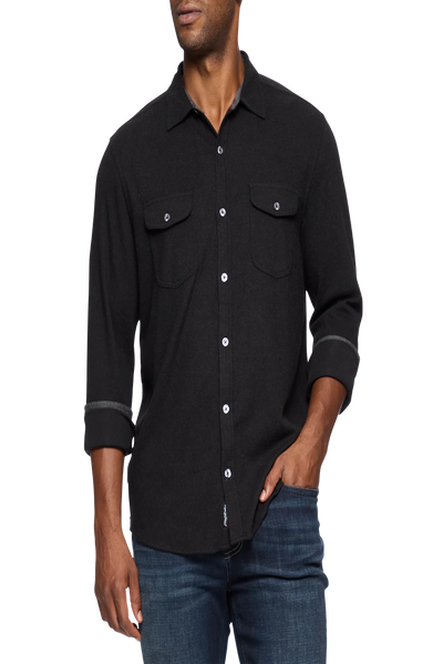 Flag & Anthem Hero Solid Twill Knit Flannel Shirt