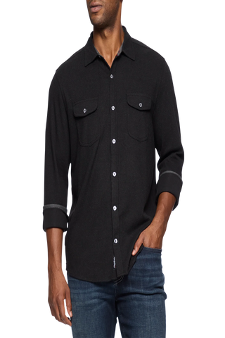 Flag & Anthem Hero Solid Twill Knit Flannel Shirt