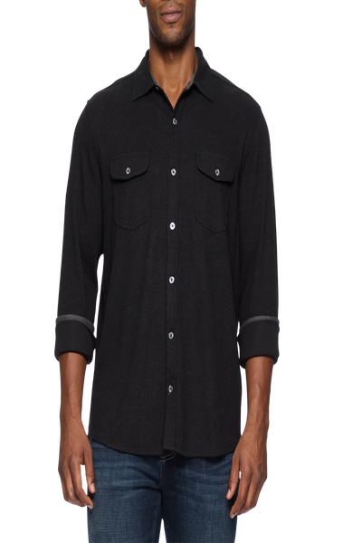 Flag & Anthem Hero Solid Twill Knit Flannel Shirt