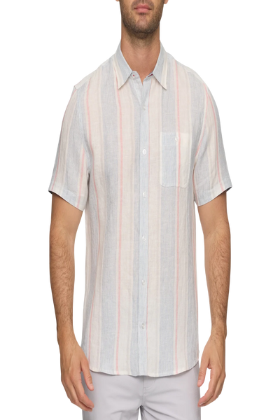 Brent Stripe Linen Blend Shirt